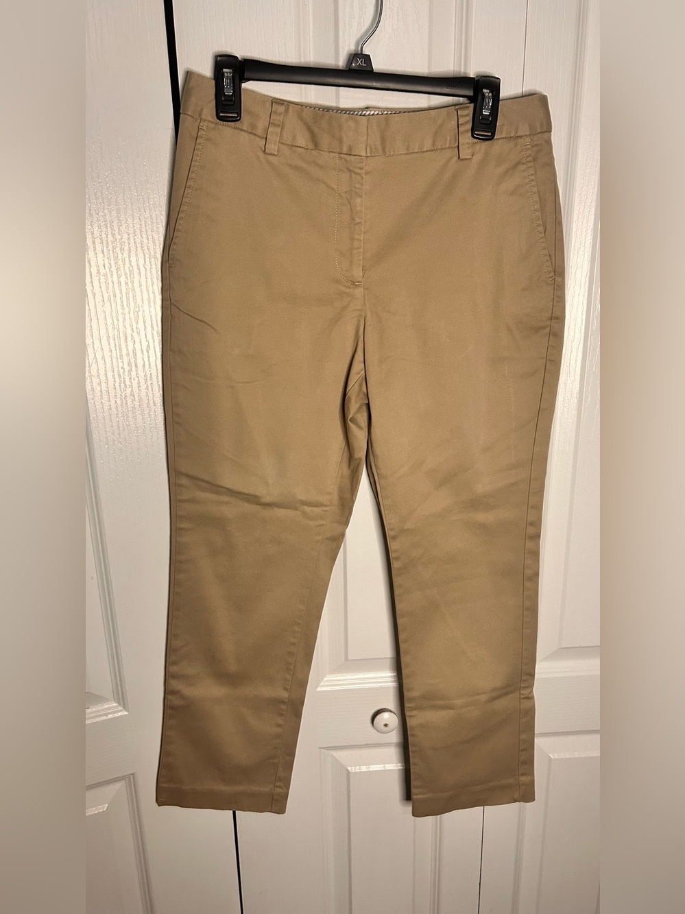 Lands' End Women's Size 6 Mid Rise Straight Leg Chino Pants in Khaki Work
